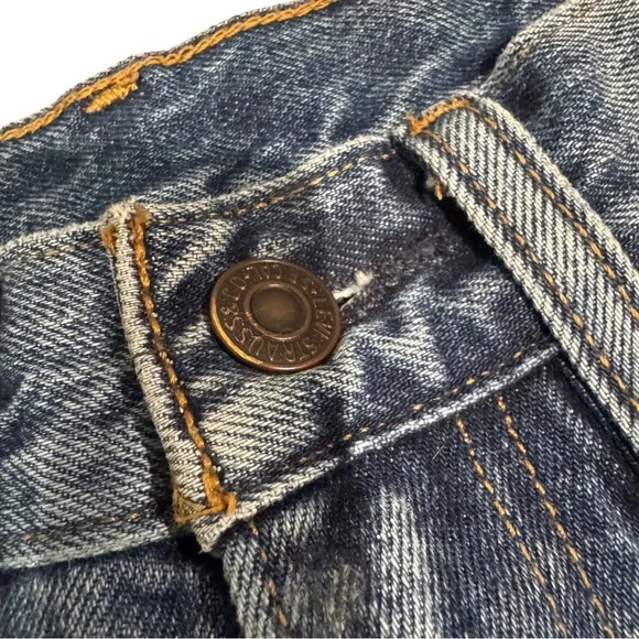 Levi’s 517 Patchwork Cropped Bootcut Jeans High Rise | Size W24 - Picture 13 of 16